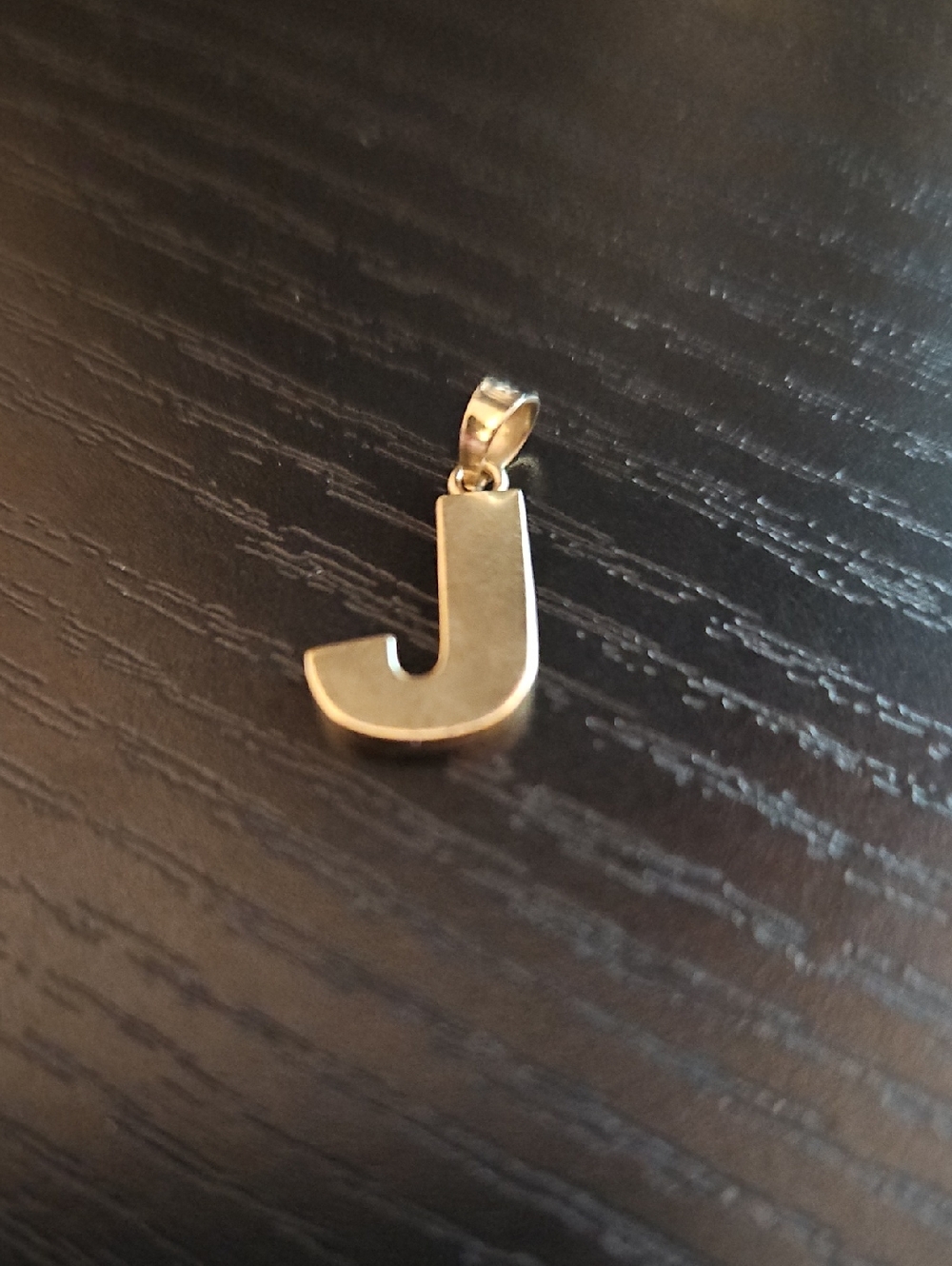 Gold 10k Letter J Pendant Charm